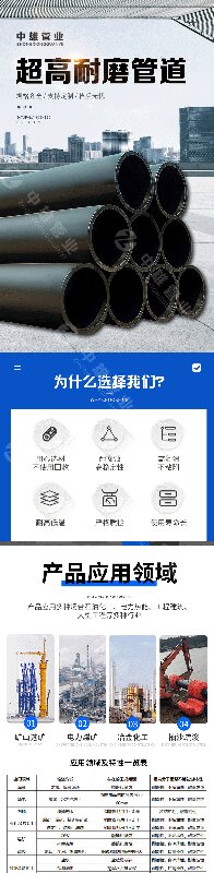 中雄超高分子耐磨管尾矿输送专用(图1)